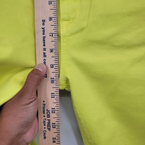 BLDWN Vintage Straight Leg Jeans High-Rise Slim Fit Ankle Denim 27 Women Yellow - Picture 13 of 16